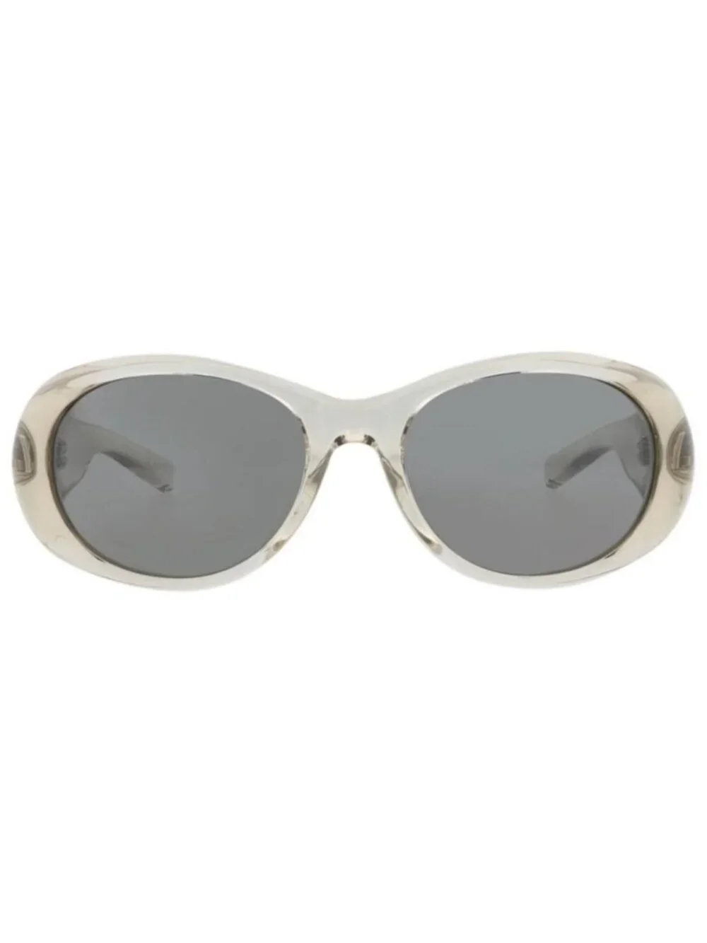 New Saint Laurent Womens Round/Oval Beige Beige Silver Fashion Designer Sunglass